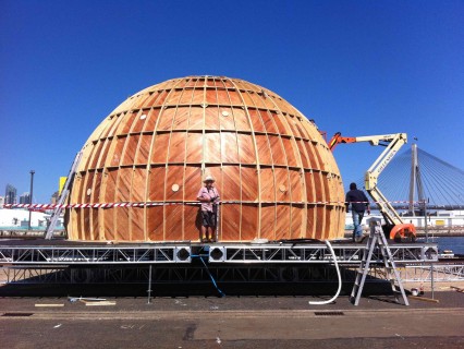 Observatorium - Nomanslanding - SYDNEY, DUISBURG - Nomanslanding - dome wooden frame