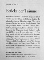 Observatorium - Warten auf den Fluss, EMSCHERKUNST – ESSEN - diezeit