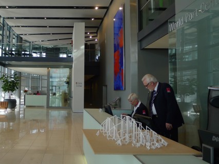 Observatorium - De Zandwacht - PORT OF ROTTERDAM - De Zandwacht - Tweede Maasvlakte Rotterdam - maquette bij Havenb