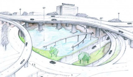 Observatorium - Die bocht, Kleinpolderplein – ROTTERDAM - KPPtekening