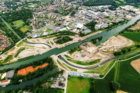 Observatorium - Warten auf den Fluss EMSCHERKUNST – Castrop-Rauxel/ Ruhrgebiet - wasserkreuz emscherweg