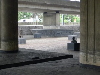 Observatorium - First sculpture installed at Museum of Orphaned Sculpture - in de kelder