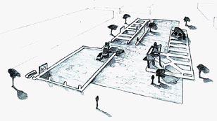 Observatorium - Square for De Leij - vught-schets