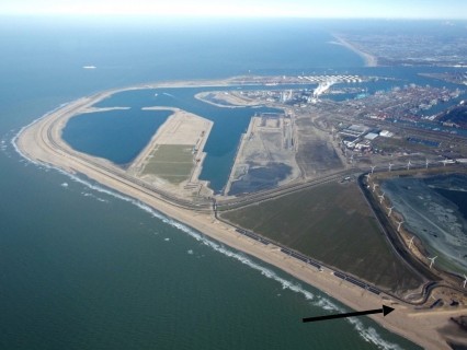 Observatorium - De Zandwacht - De Zandwacht - Tweede Maasvlakte Rotterdam - luchtfoto